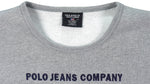 Ralph Lauren (Polo Sport) - Grey Spell-Out Crew Neck Sweatshirt 1990s X-Large Vintage Retro