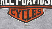 Harley Davidson - Grey Spell-Out Muscle T-Shirt 1998 XX-Large Vintage Retro