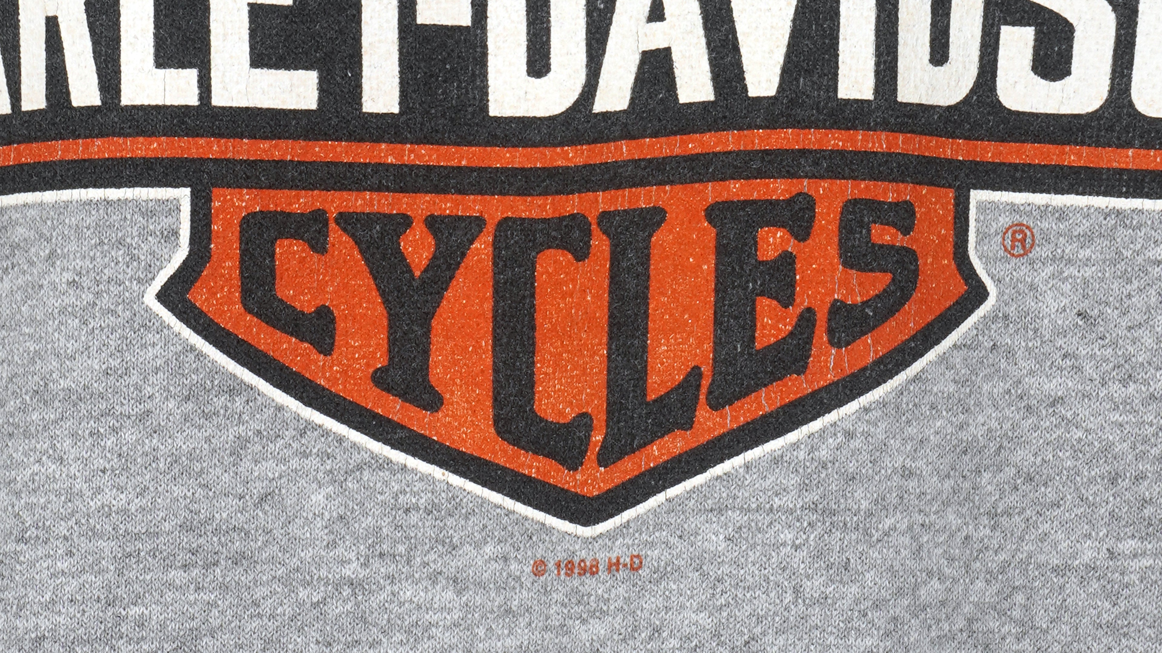 Harley Davidson - Grey Spell-Out Muscle T-Shirt 1998 XX-Large Vintage Retro