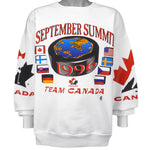 Vintage (Ravens) - Team Canada, Hockey Spell-Out & Logo Sweatshirt 1996 X-Large