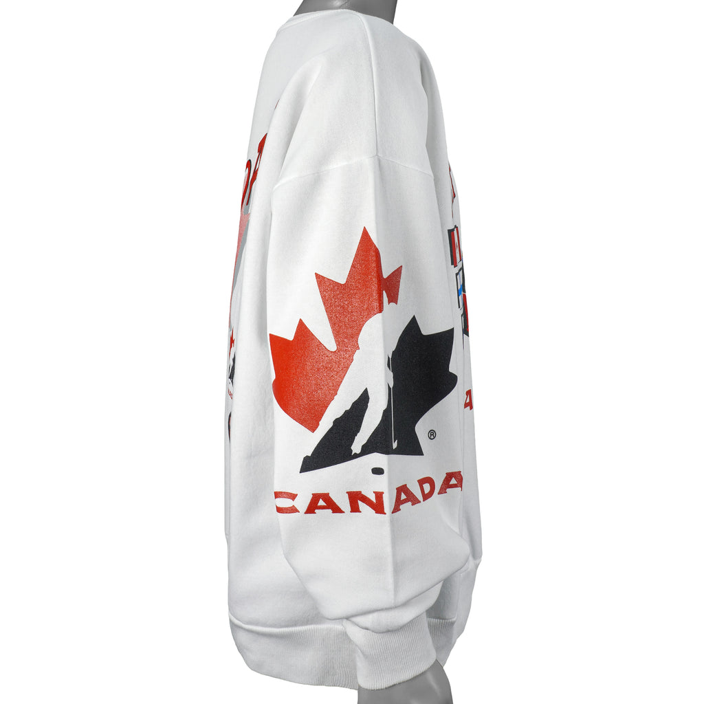 Vintage (Ravens) - Team Canada, Hockey Spell-Out & Logo Sweatshirt 1996 X-Large Vintage Retro Hockey