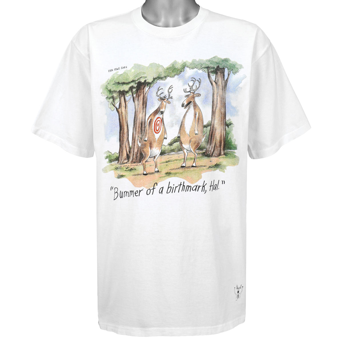 Vintage (The Far Side) - Bummer Of A Birthmark, Hal Deadstock T-Shirt 1990s X-Large Vintage Retro