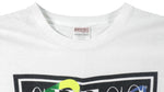 Guess - White Spell-Out T-Shirt 1989 X-Large Vintage Retro