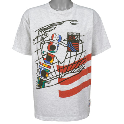 Adidas - World Cup USA 94 Spell-Out T-Shirt 1994 Medium