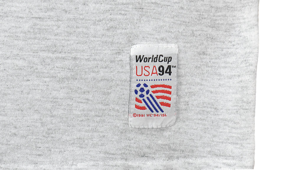 Adidas - World Cup USA 94 Spell-Out T-Shirt 1994 Medium Vintage Retro
