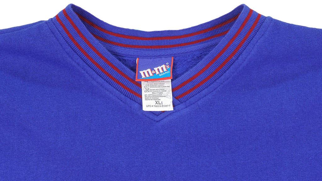 Vintage - M & M Authentic V-Neck Sweatshirt 1990s X-Large Vintage Retro