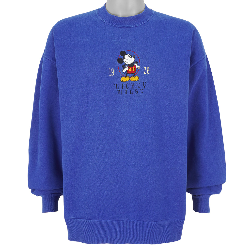 Disney (Mickey Inc) - Mickey Mouse Spell-Out Sweatshirt 1990s X-Large Vintage Retro