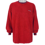 Ralph Lauren - Red Chaps Jeans Crew Neck Sweatshirt 1990s X-Large Vintage Retro