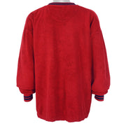 Ralph Lauren - Red Chaps Jeans Crew Neck Sweatshirt 1990s X-Large Vintage Retro