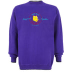 Disney - Winnie the Pooh Embroidered Crew Neck Sweatshirt 1990s Medium Vintage Retro