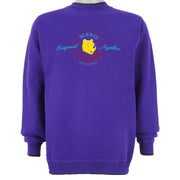 Disney - Winnie the Pooh Embroidered Crew Neck Sweatshirt 1990s Medium Vintage Retro