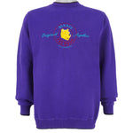 Disney - Winnie the Pooh Embroidered Crew Neck Sweatshirt 1990s Medium