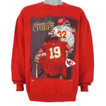 NFL (Nutmeg) - Kansas City Chiefs Crew Neck Sweatshirt 1994 Large