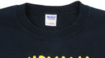 Vintage (Gildan) - Black Nirvana Spell-Out Crew Neck 2012 Medium Vintage Retro