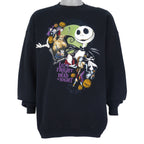 Disney - Lots Of Fright In The Dead Of Night Crew Neck Sweatshirt 1990s X-Large Vintage Retro