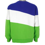 Fila - Green, White & Blue Spell-Out Crew Neck Sweatshirt 1990s Small Vintage Retro