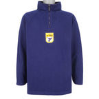 Nike - St. Louis Blues  1/4 Zip Spell-Out Sweatshirt 1990s Medium Vintage Retro Hockey
