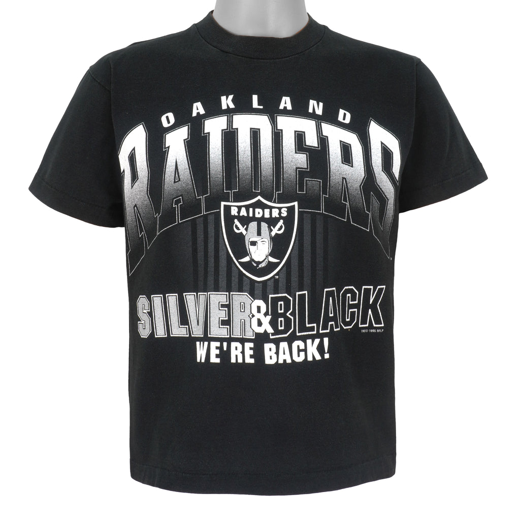 NFL (Official Fan) - Oakland Raiders T-Shirt 1995 Medium Vintage Retro Football