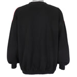 Adidas - Black & White Spell-Out Crew Neck Sweatshirt 1990s Large Vintage Retro
