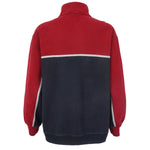 Nautica - Blue & Red Spell-Out 1/4 Zip Sweatshirt 1990s X-Large Vintage Retro