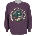 Vintage (Lee) - Winking Lizard Tavern Crew Neck Sweatshirt 1990s Large