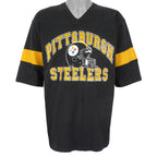 NFL (Logo 7) - Pittsburgh Steelers Big Spell-Out Jersey1970s X-Large Vintage Retro Football