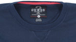 Guess - Blue Spell-Out Crew Neck Sweatshirt 1990s XX-Large Vintage Retro