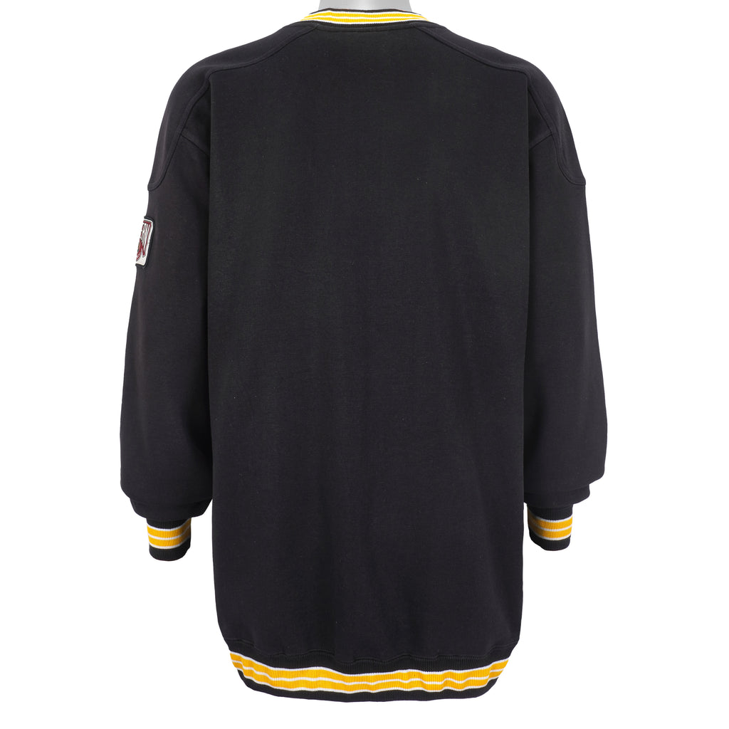 NHL (Lee) - Boston Bruins, Eastern Conference Spell-Out Sweatshirt 1990s X-Large Vintage Retro Hockey
