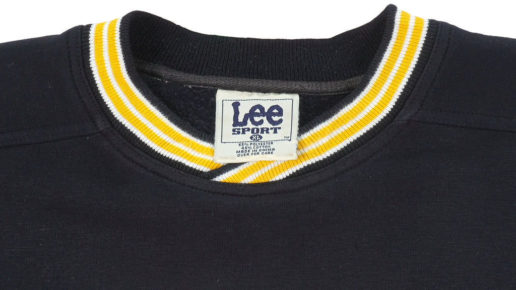 NHL (Lee) - Boston Bruins, Eastern Conference Spell-Out Sweatshirt 1990s X-Large Vintage Retro Hockey
