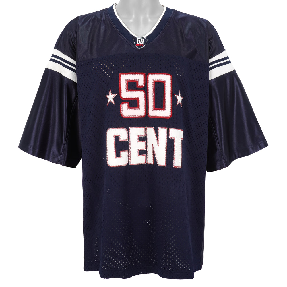 Vintage - Black 50 Cents Spell-Out Jersey 1990s XX-Large Vintage Retro
