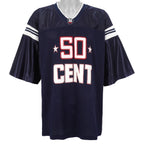 Vintage - Black 50 Cents Spell-Out Jersey 1990s XX-Large Vintage Retro