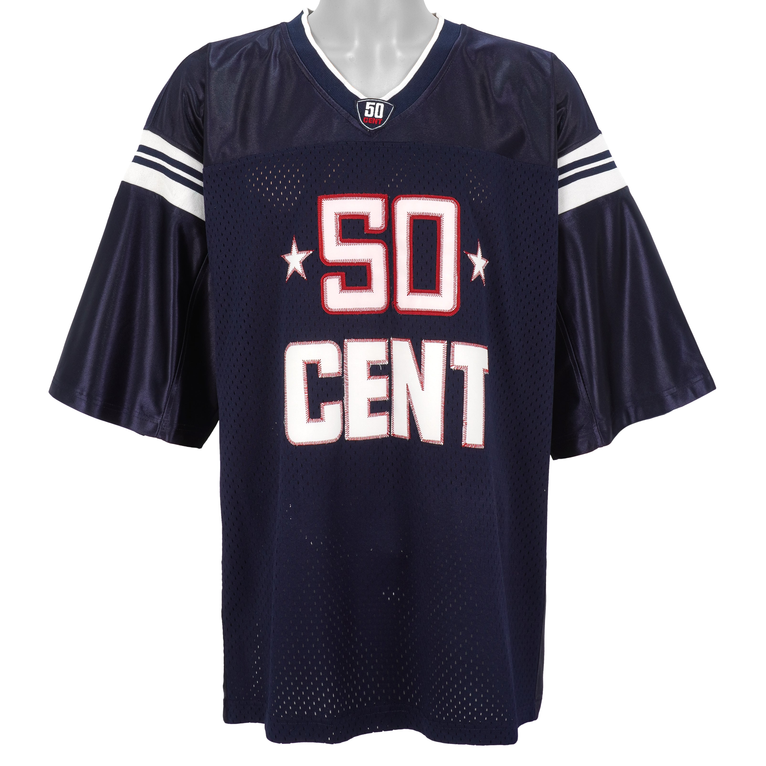 Vintage - Black 50 Cents Spell-Out Jersey 1990s XX-Large Vintage Retro