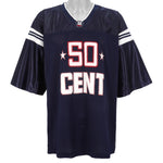 Vintage - Black 50 Cent Spell-Out Jersey 1990s XX-Large