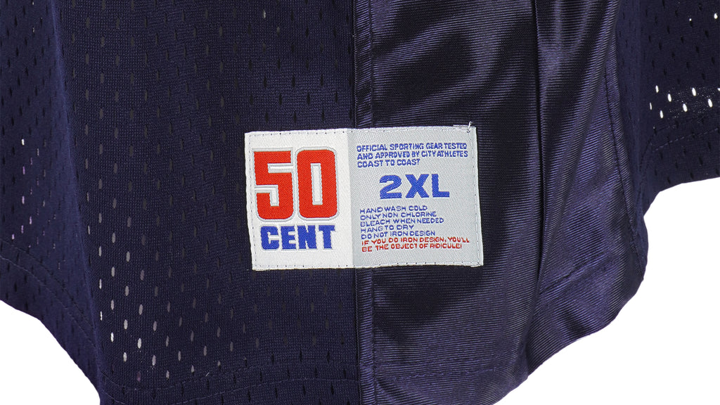 Vintage - Black 50 Cents Spell-Out Jersey 1990s XX-Large Vintage Retro