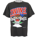 MLB (Changes)  - Minnesota Twins Tasmanian Devils Spell-Out T-Shirt 1992 X-Large
