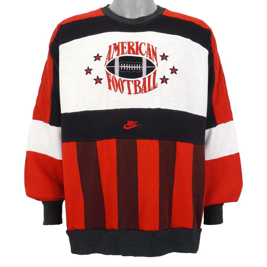 Nike - American Football  Embroidered Crew Neck Sweatshirt 1990s X-Large Vintage Retro
