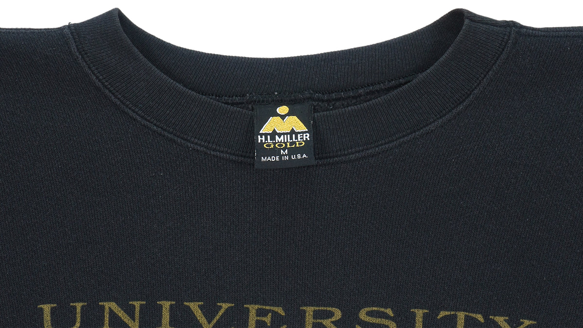Vintage (H.L.Miler Gold) - University of France Crew Neck Sweatshirt 1990s Medium Vintage Retro