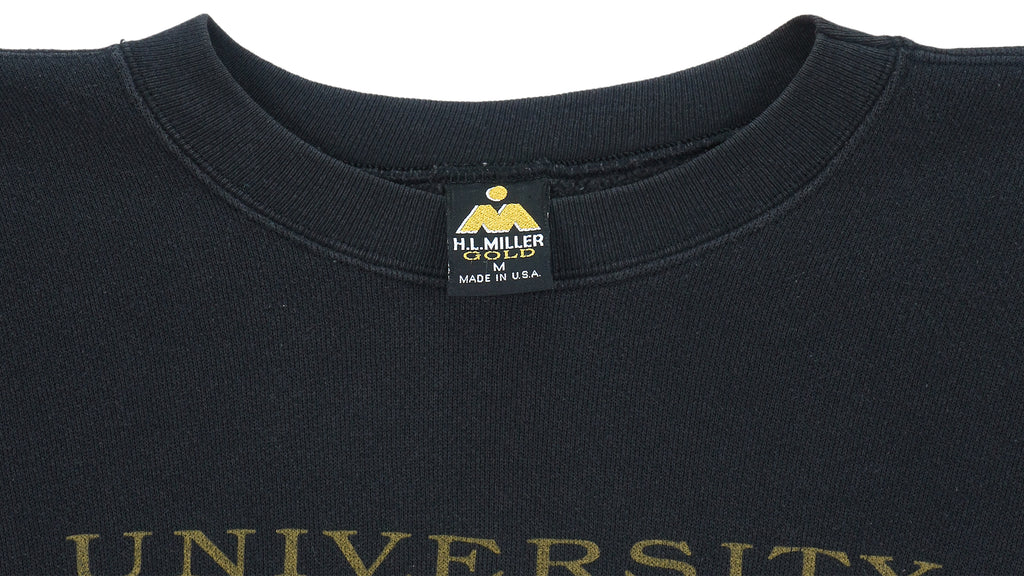 Vintage (H.L.Miler Gold) - University of France Crew Neck Sweatshirt 1990s Medium Vintage Retro