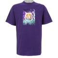 Nike - Purple Spell-Out T-Shirt 1990s Medium Vintage Retro
