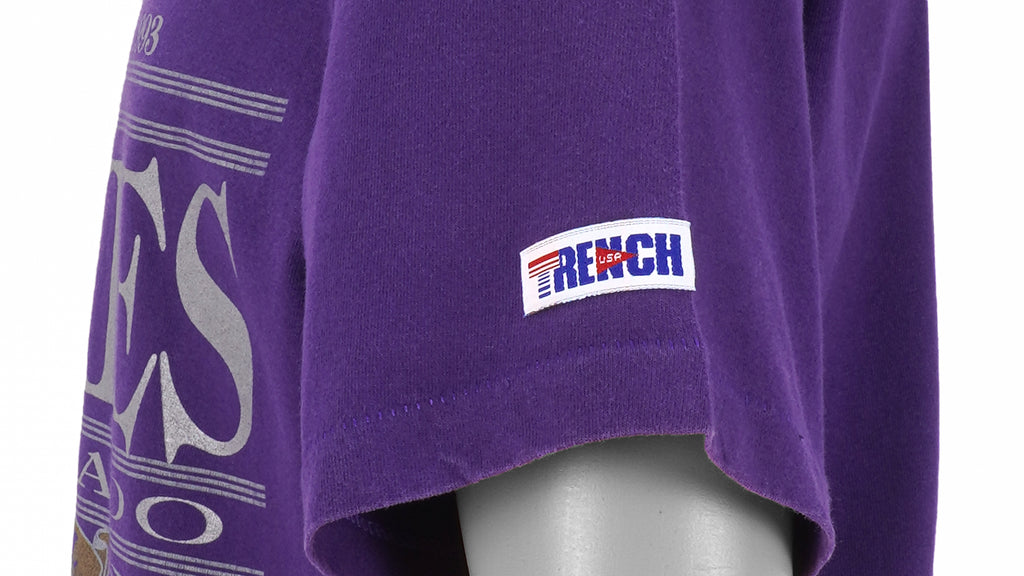 MLB (Trench) - Colorado Rockies T-Shirt 1992 Large Vintage Retro Baseball