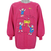 Vintage (Hanes) - Pink Golf Club Crew Neck Sweatshirt 1988 X-Large Vintage Retro