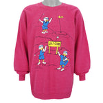 Vintage (Hanes) - Pink Golf Club Crew Neck Sweatshirt 1988 X-Large