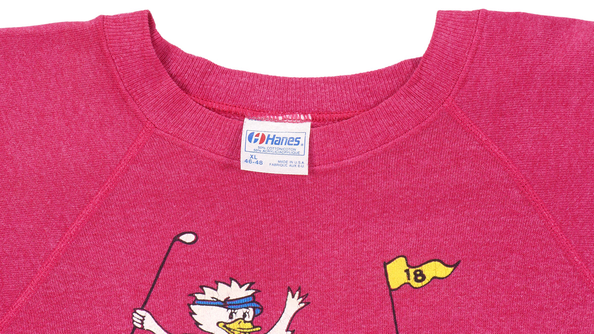 Vintage (Hanes) - Pink Golf Club Crew Neck Sweatshirt 1988 X-Large Vintage Retro