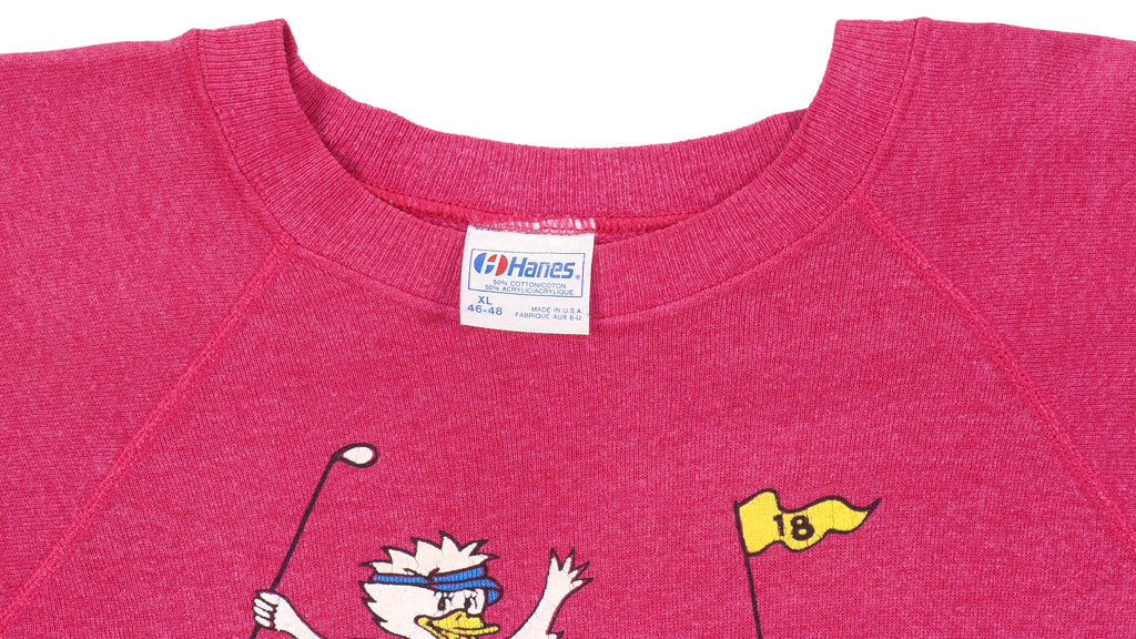 Vintage (Hanes) - Pink Golf Club Crew Neck Sweatshirt 1988 X-Large Vintage Retro