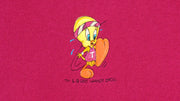 Looney Tunes (Signal Sport) - Tweety Embroidered Crew Neck Sweatshirt 1995 X-Large Vintage Retro