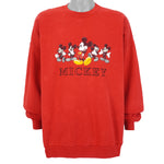 Disney - Mickey Crew Neck Sweatshirt 1990s XX-Large Vintage Retro