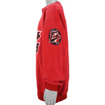 FUBU - Red FUBU 05 Sports Spell-Out Crew Neck Sweatshirt 1990s X-Large Vintage Retro