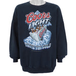 Vintage (Jerzees) - Coors Light Spell-Out Crew Neck Sweatshirt 2005 XX-Large Vintage Retro