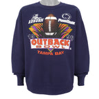 NCAA (Delta) - Outback Bowl -Auburn VS Penn state Crew Neck Sweatshirt 1996 X-Large Vintage Retro Football College
