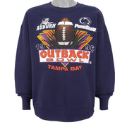 NCAA (Delta) - Outback Bowl -Auburn VS Penn state Crew Neck Sweatshirt 1996 X-Large Vintage Retro Football College